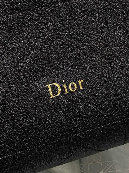 Dior Medium Diorly Bag Black Macrocannage Lambskin 286592