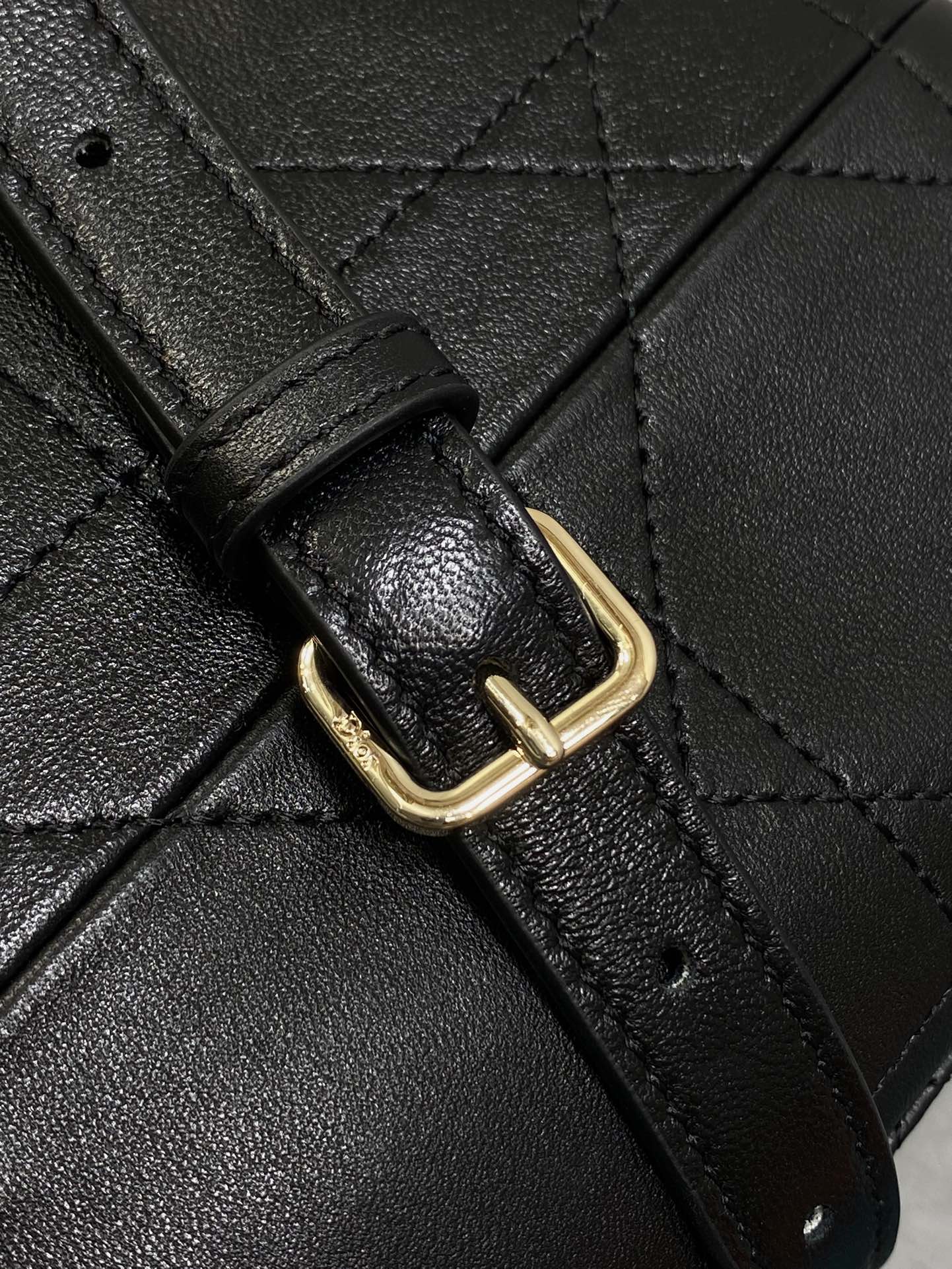 Dior Trianon Bag Black Macrocannage Lambskin 286594