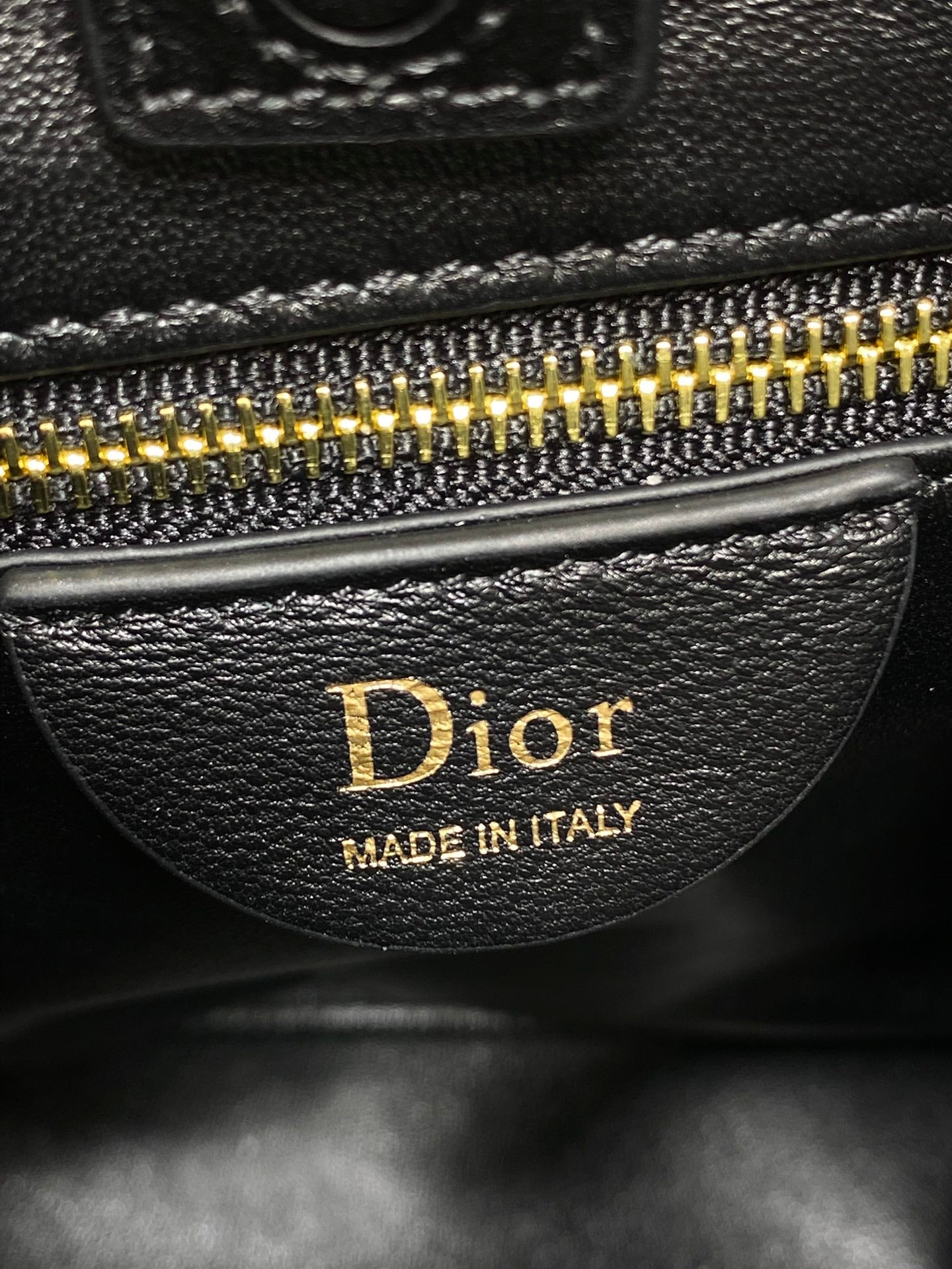 Dior Small Vertical Bag Black Macrocannage Lambskin 286596