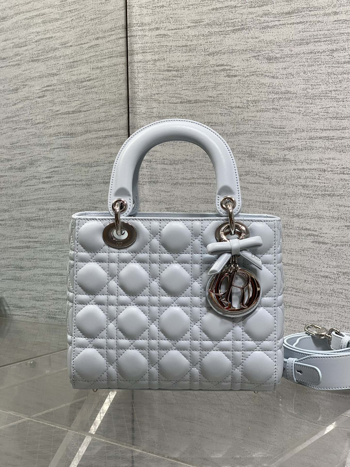Dior 2026 Lady Dior Bag Glacier Blue Lambskin 286617