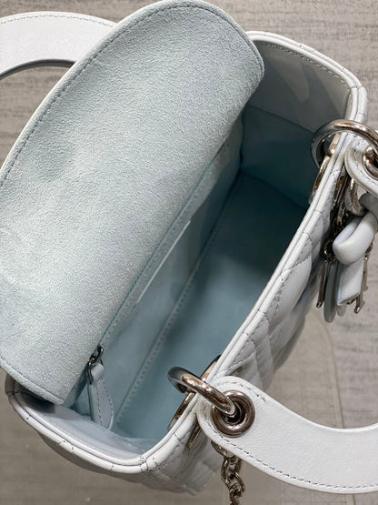 Dior 2026 Mini Lady Dior Bag Glacier BlueLambskin 286619