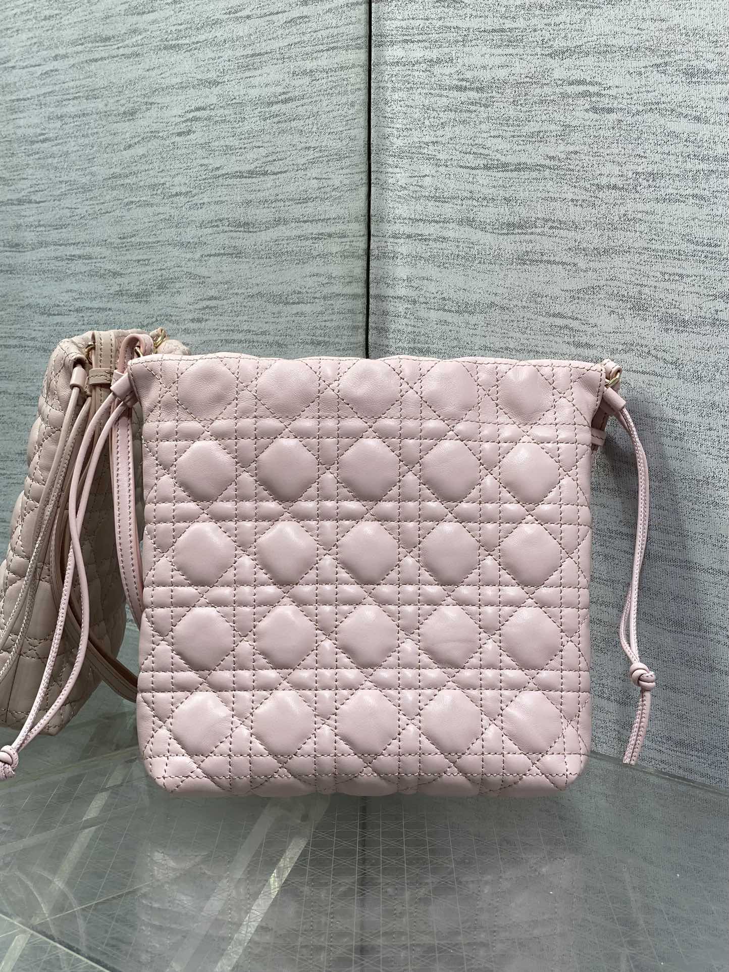 CD Adiorable Mini Bucket Bag Light Pink Lambskin 286637