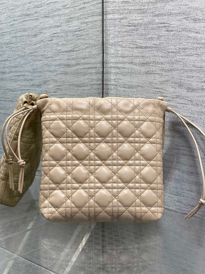 CD Adiorable Mini Bucket Bag Beige Lambskin 286639