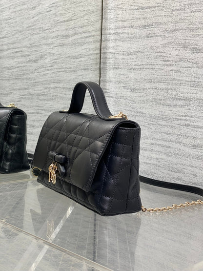 Dior 2026 My Tender Dior Top Handle Bag 21cm Lambskin