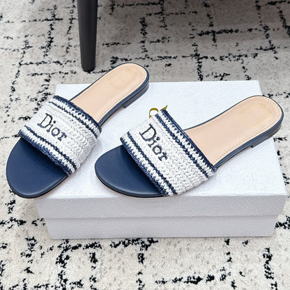 Dior 2026 Flat Sandal Raffia Woven 847001
