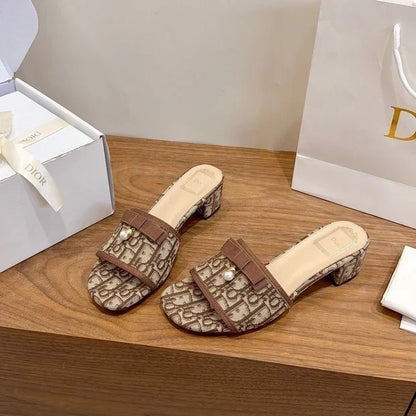 Dior 2026 Bow Sandal Canvas Leather 907874