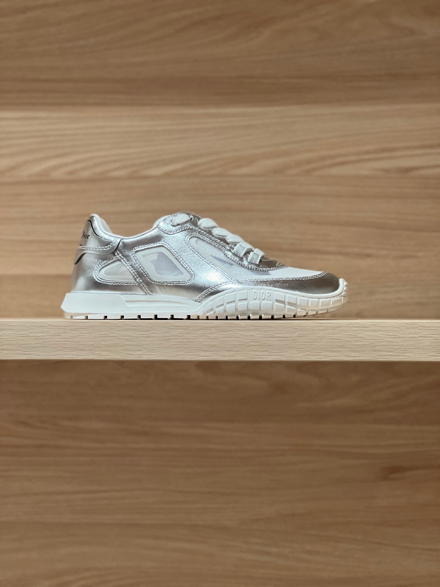 CD Tech Sneaker Sliver White Mesh Leather 707904