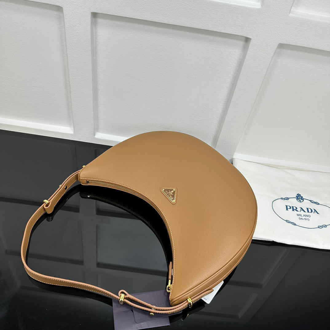 Prada 2026 Arque Shoulder Bag 35cm Calfskin