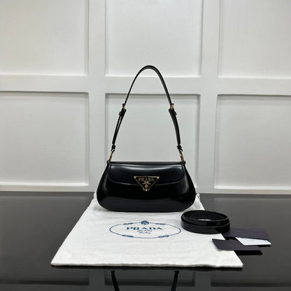 Prada 2026 Shoulder Bag 24cm Patent Leather