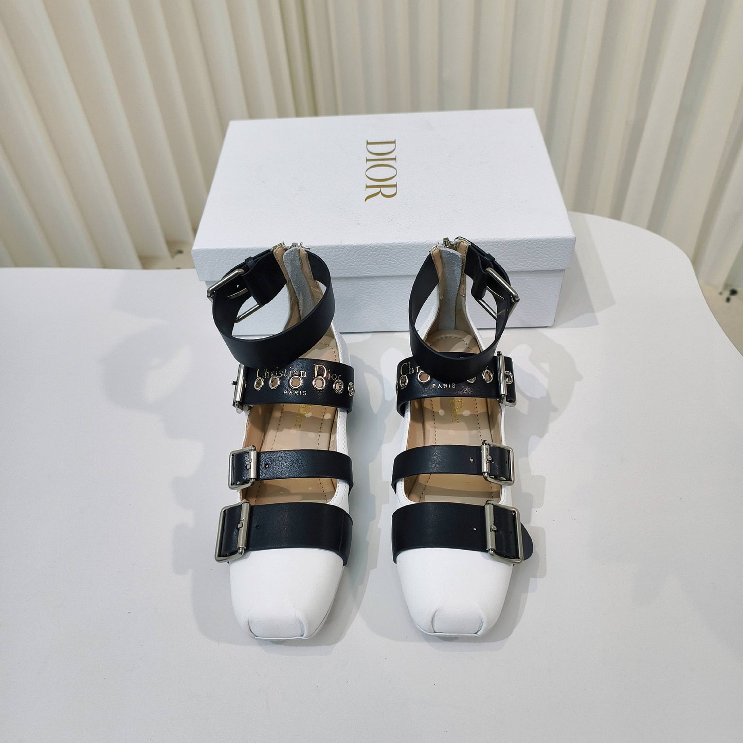 CD 25 Mary Jane Flat Calfskin and Suede 237989