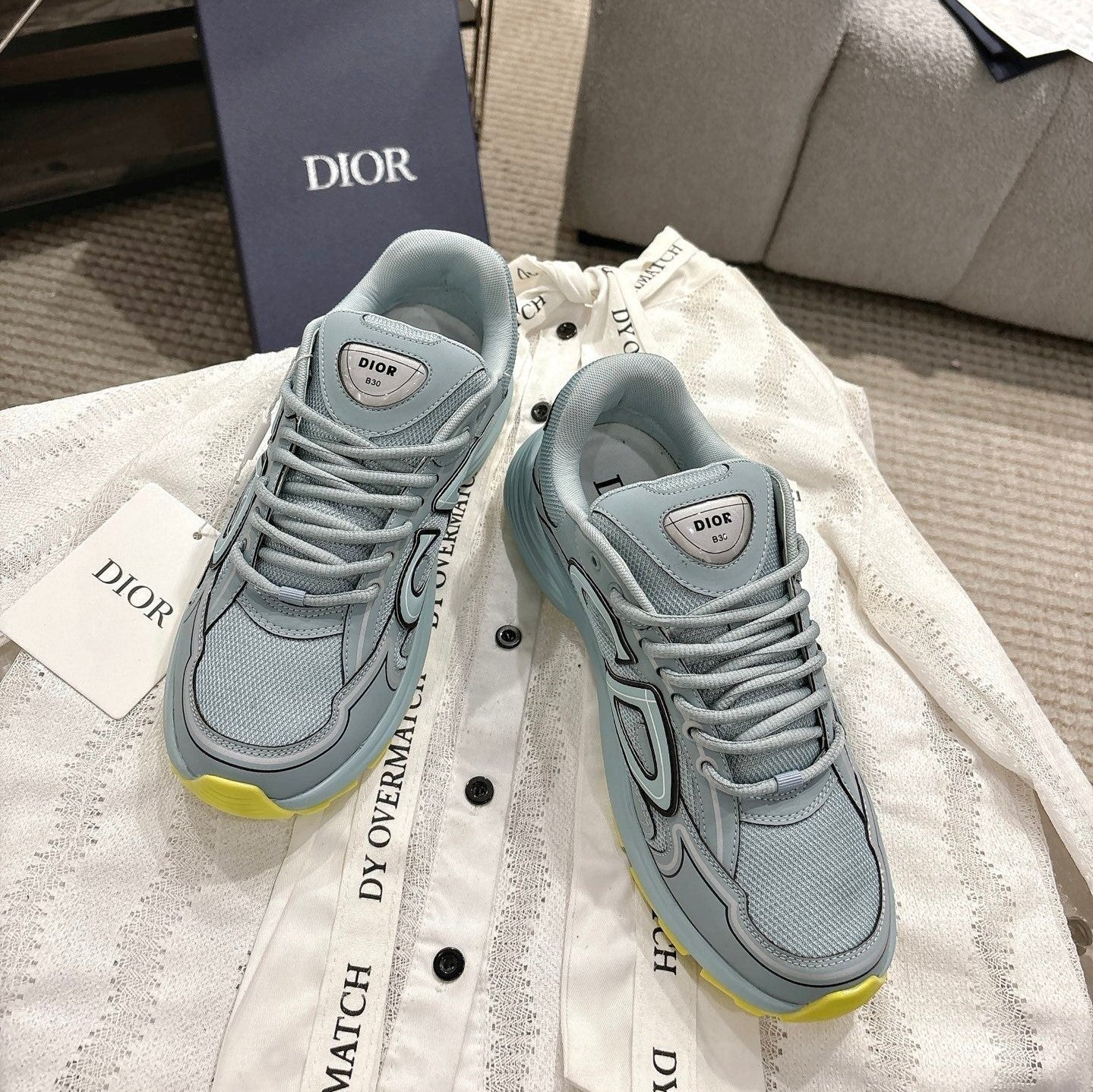 CD B30 Sneakers Pastel Blue Technology Fabric 438326