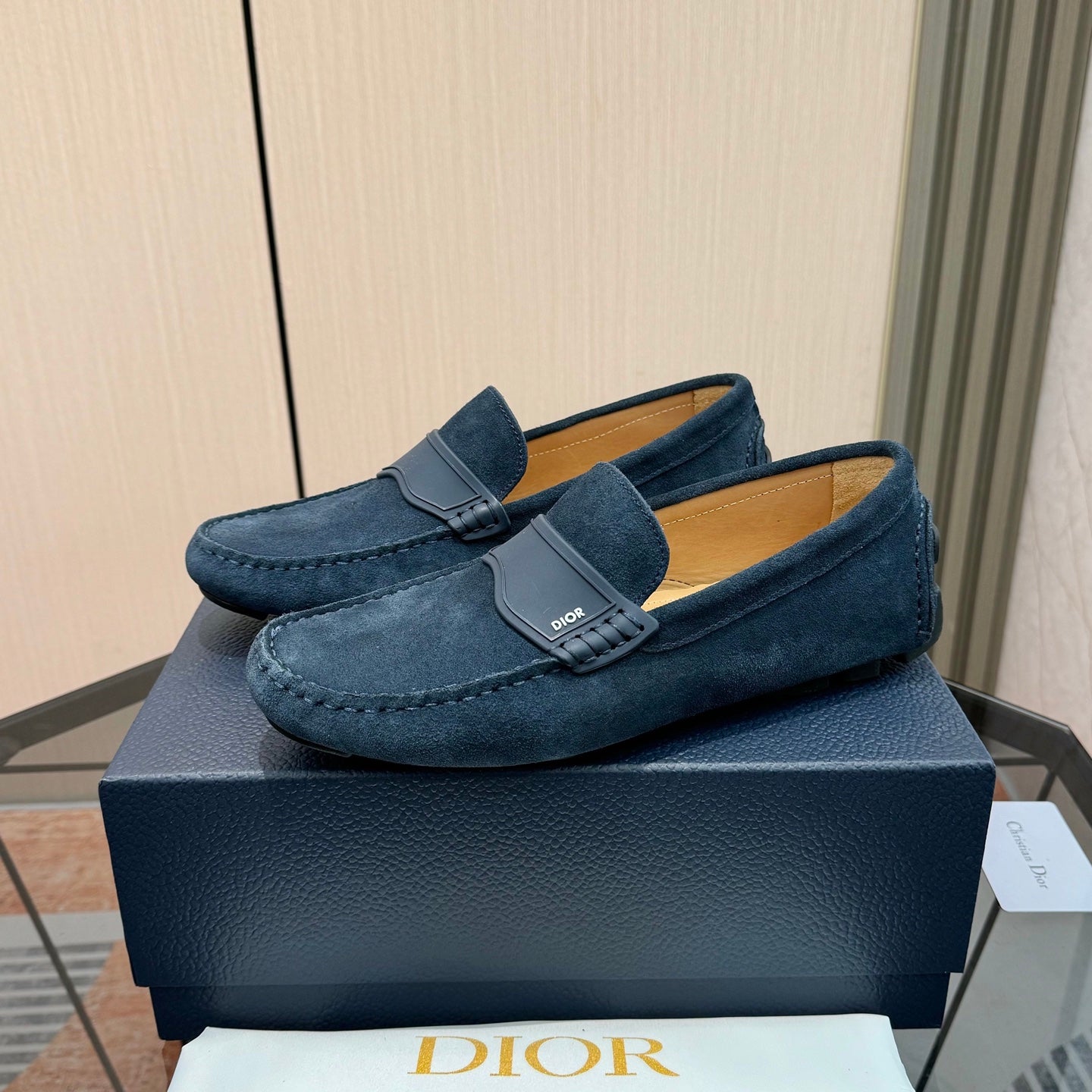 CD Odéon Men’s Loafer Dark Blue Suede 664116