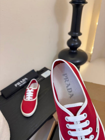 PRA 26S Casual Shoes Red White Canvas 627465