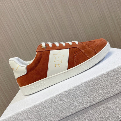 CD 26s Star Sneaker White Brown Suede Calfskin 920120