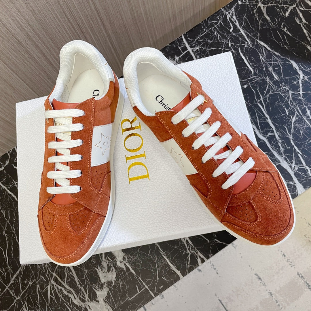 CD 26s Star Sneaker White Brown Suede Calfskin 920120