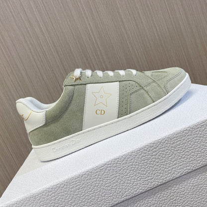 CD 26s Star Sneaker White Green Suede Calfskin 920121