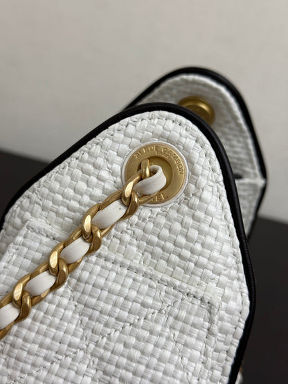 Chanel 2026 Hobo Bag 22cm Woven Leather