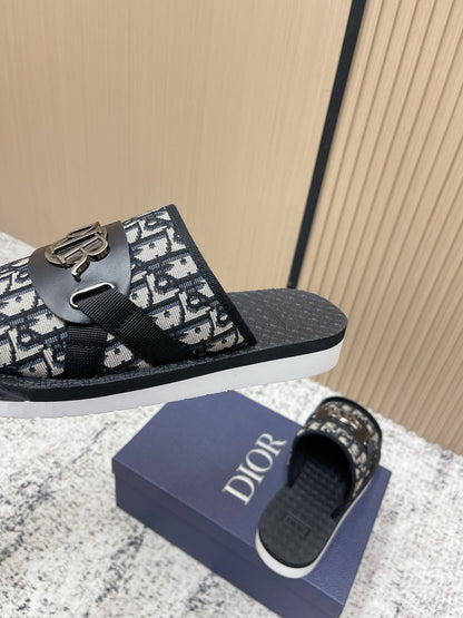 CD Men's Alpha Sandals Black Rubber Cotton 752386