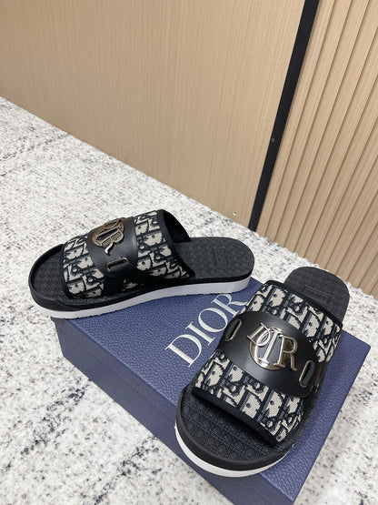 CD Men's Alpha Sandals Black Rubber Cotton 752386