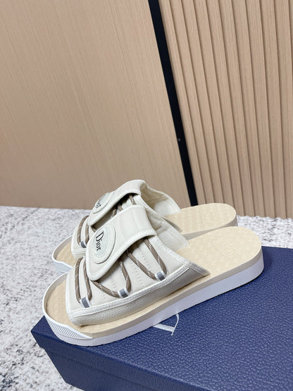 CD Men's Alpha Sandals White Rubber Fabric 752390