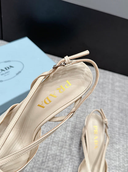 Prada 2026 Slingback 75mm Leather 855695