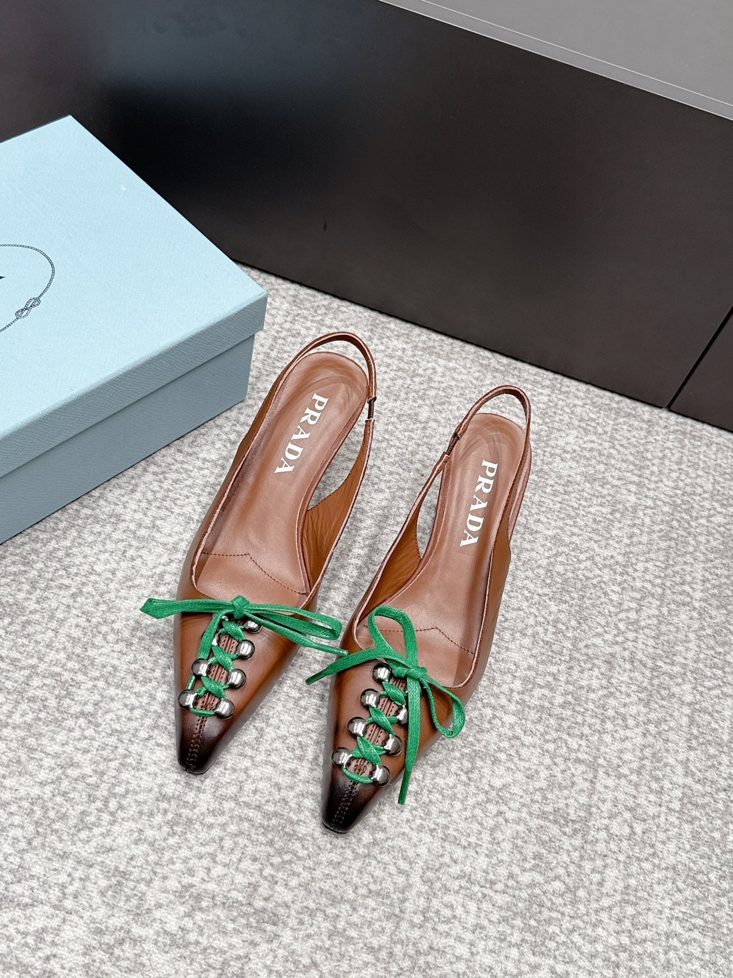 Prada 2026 Slingback 55mm Cowhide 855733
