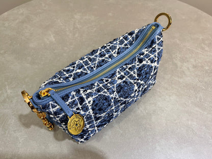 Dior 2026 Star Hobo Bag With Chain 28.5cm Tweed Leather