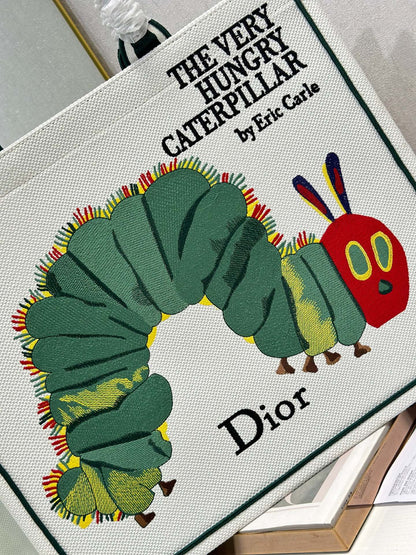 Dior 2026 "The Very Hungry Caterpillar" Book Tote Bag Canvas 289518