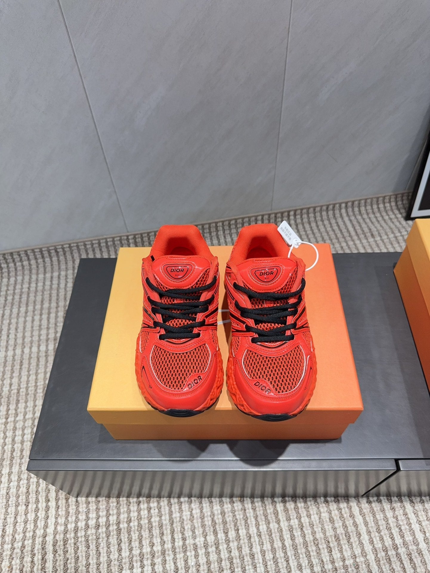 CD B35 NXXT Sneaker Red Rubber Mesh 614258