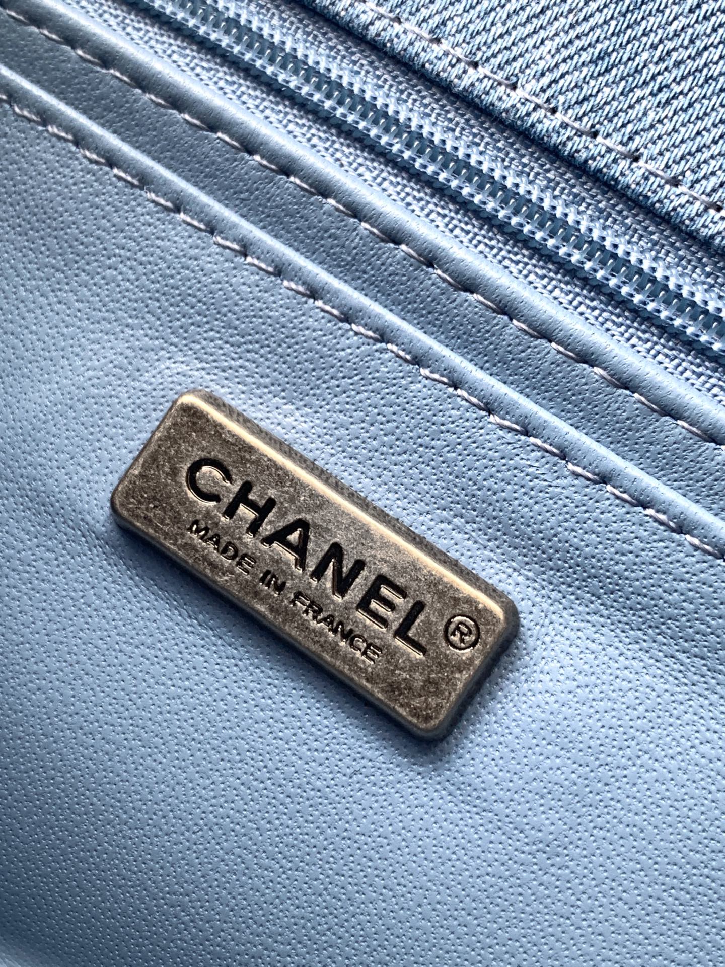 Chanel 2026 Flap Bag 20cm and 25cm Blue Denim Leather