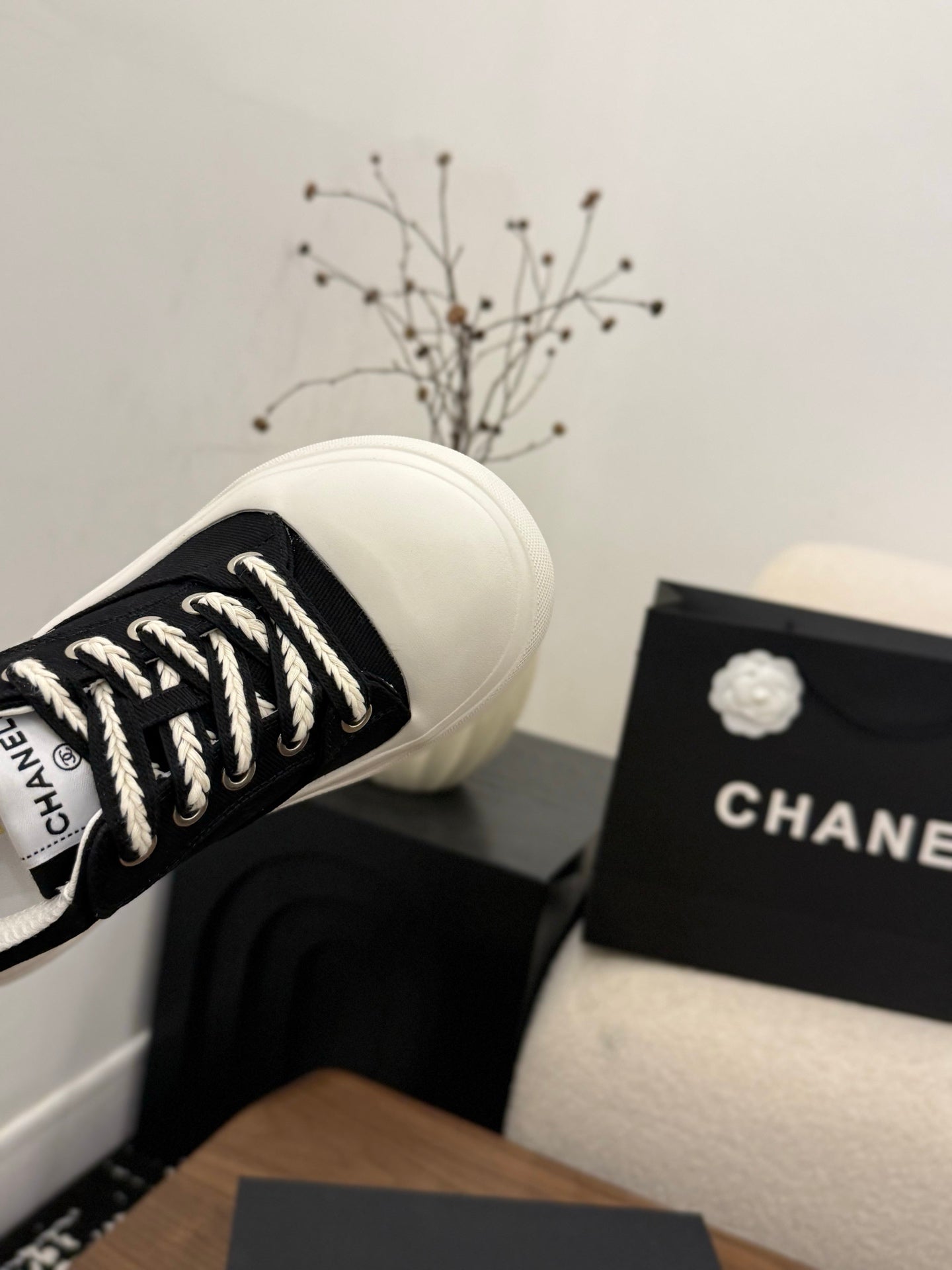 CC 26s Casual Sneaker Black White Canvas Leather 183592