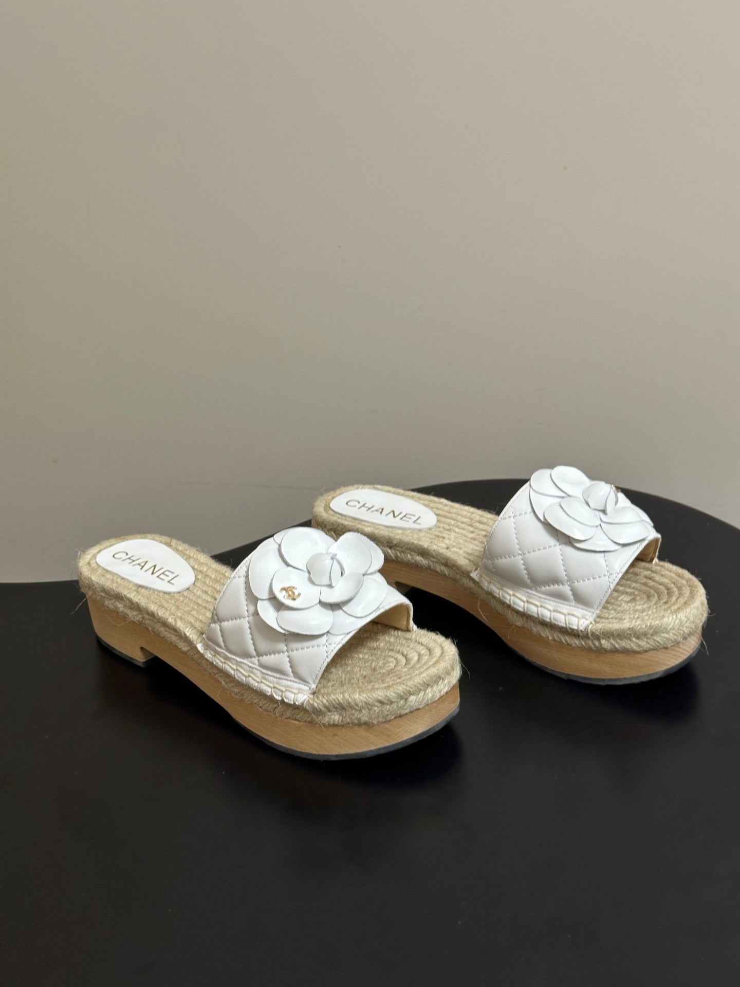 Chanel 2026 Camellia Slippers Sheepskin 834648