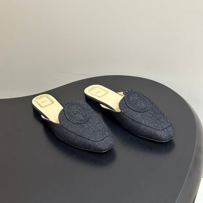 CD Médaillon Mule Black Denim 834921