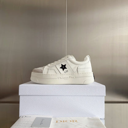 cd star sneaker white cream calfksin