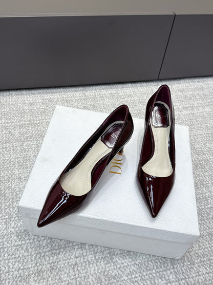 CD 26s High Heels Pump 85 Dark Burgundy Patent Leather 661473