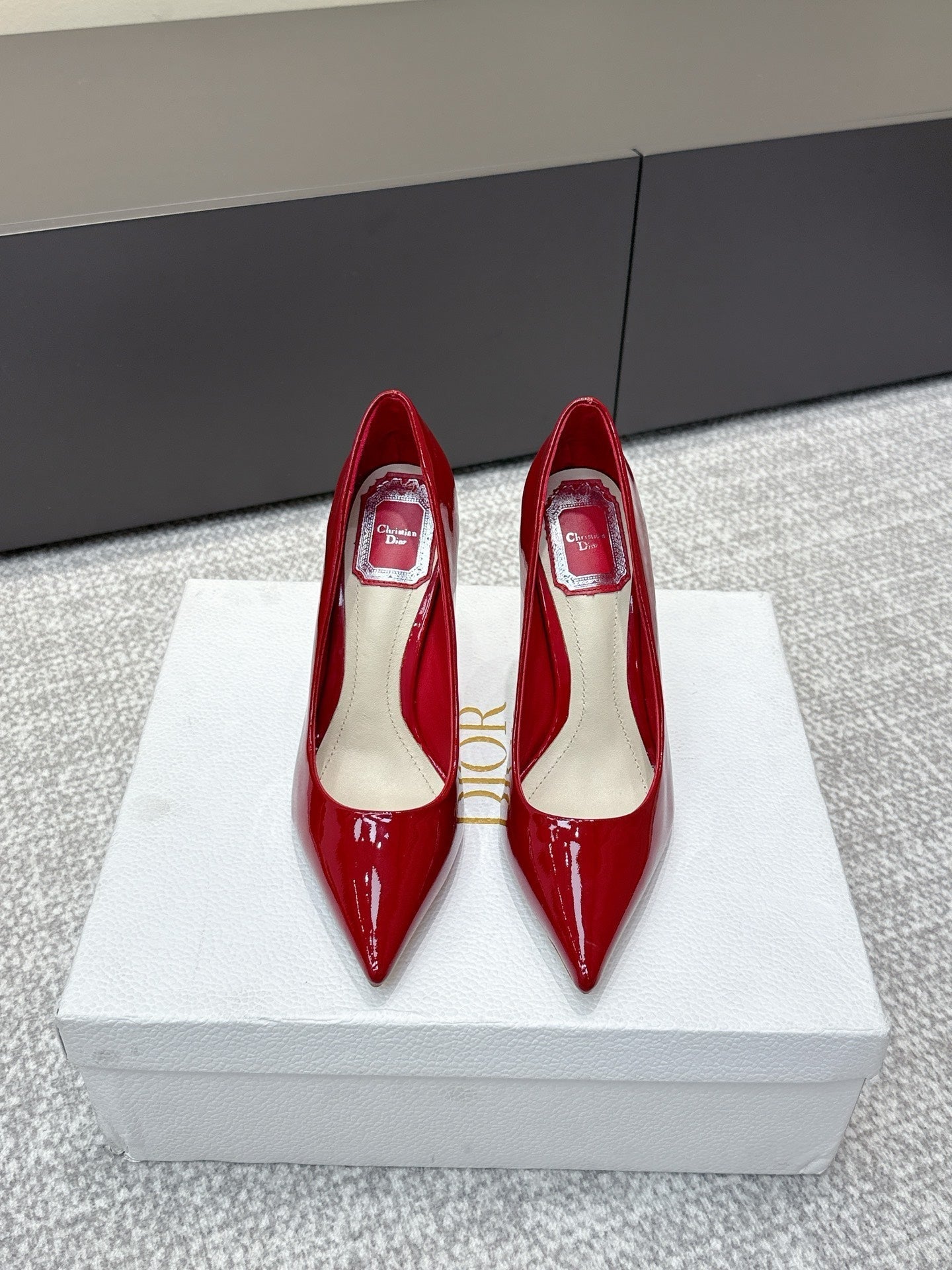 CD 26s High Heels Pump 105 Red Patent Leather 661479