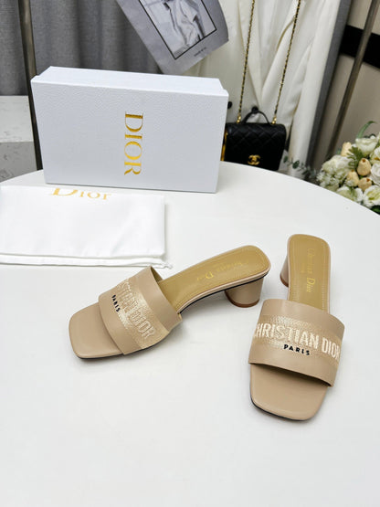 cd dway 45 beige canvas calfskin