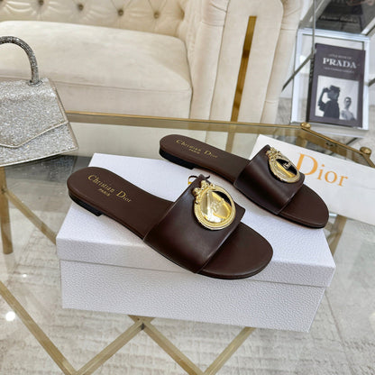 CD 26s Sandals Chocolate Leather 667119