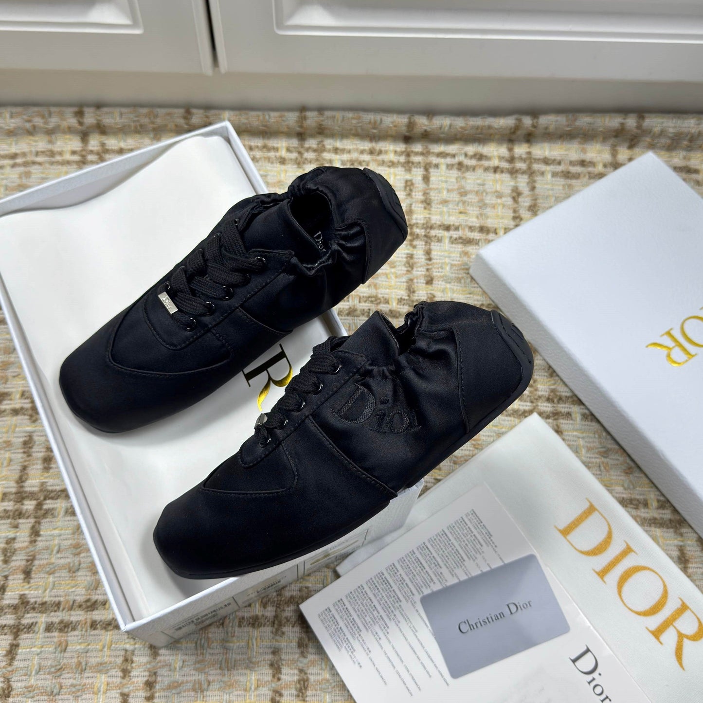 CD 26s Cœur Sneaker Black Satin 695457