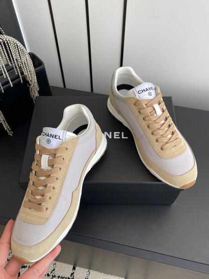 Chanel 2026 Sneaker Brown Fabric And Calfskin Suede 895744