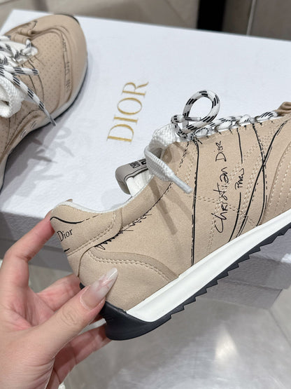 CD D-Sketch Sneaker Pale Taupe Nubuck Leather 554391