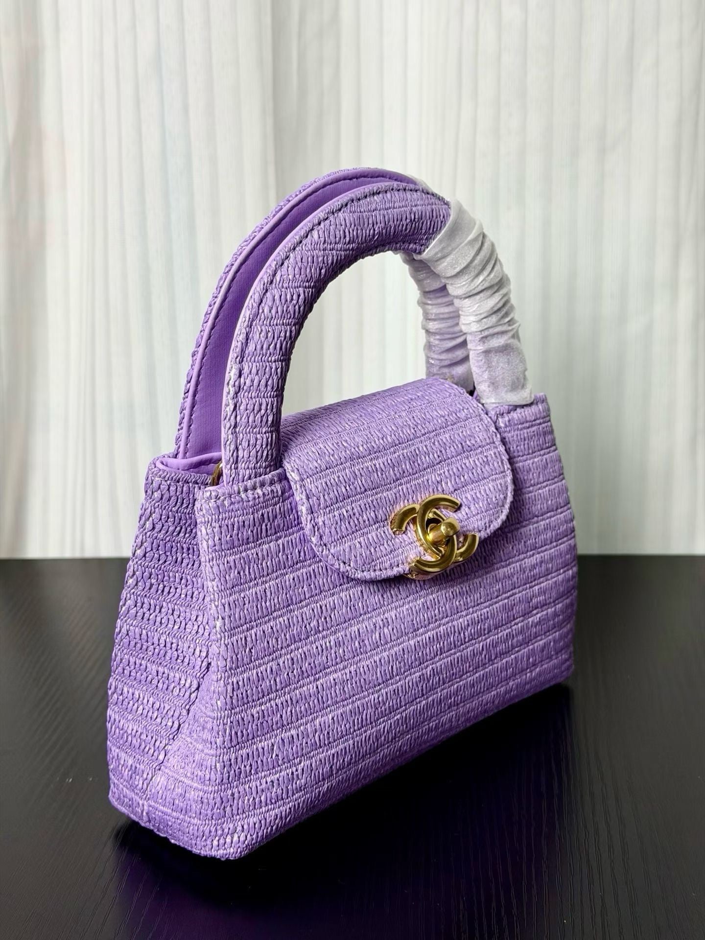 Chanel Kelly 2026 Bag 19cm Purple Woven Leather