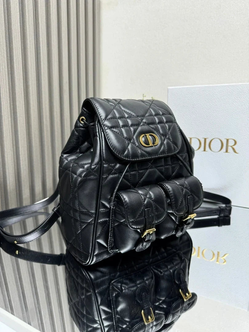 Dior 2026 Caro Backpack 26.5cm Lambskin