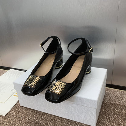 CD Miss Dior Pump 35mm Glossy Black Cowhide