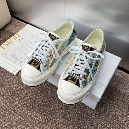 CD 25s Walk'n' Sneaker In Multicolor Dior Oblique Embroidered Cotton