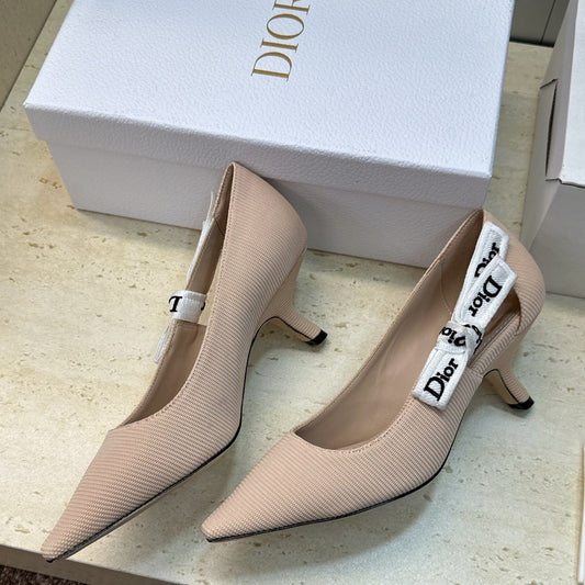 CD J'Adior Pump 6.5cm Beige Technical Fabric 633062