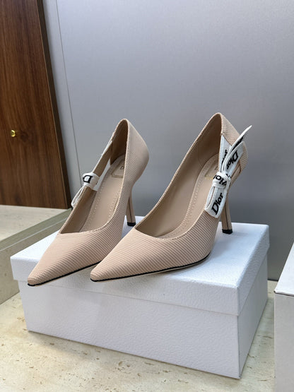CD J'Adior Pump 9.5cm Beige Technical Fabric 633063