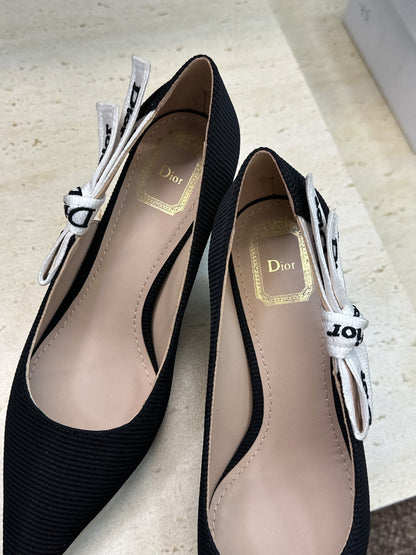 CD J'Adior Pump 6.5cm Black Technical Fabric 633065