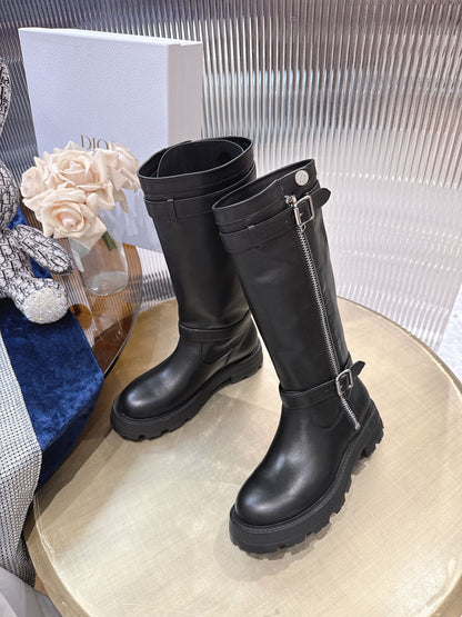 CD 25 high-top boots black calfskin 438777