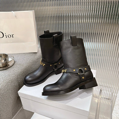 CD 26s Bolt Ankle Boot Black Calfskin 924109